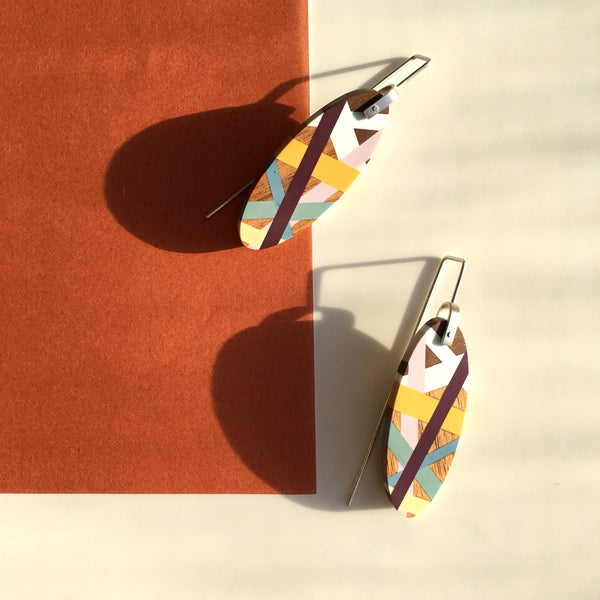 Desert Bloom Large Oval Earrings