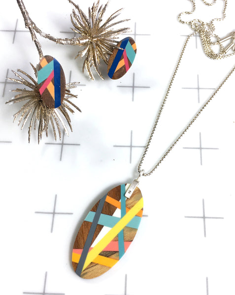 Bright Finish Meyer Lemon Wood Necklace