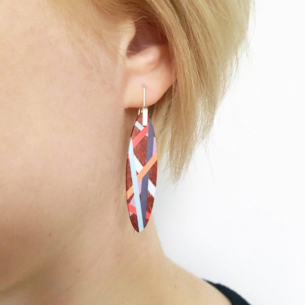 Wearing Wood Jewelry in Living Coral