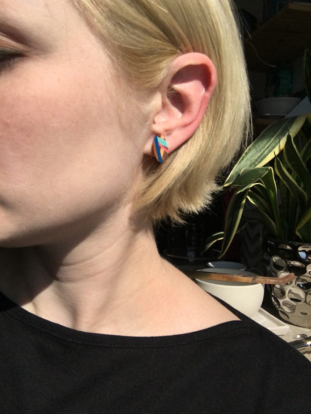 Bird of Paradise Stud Earrings