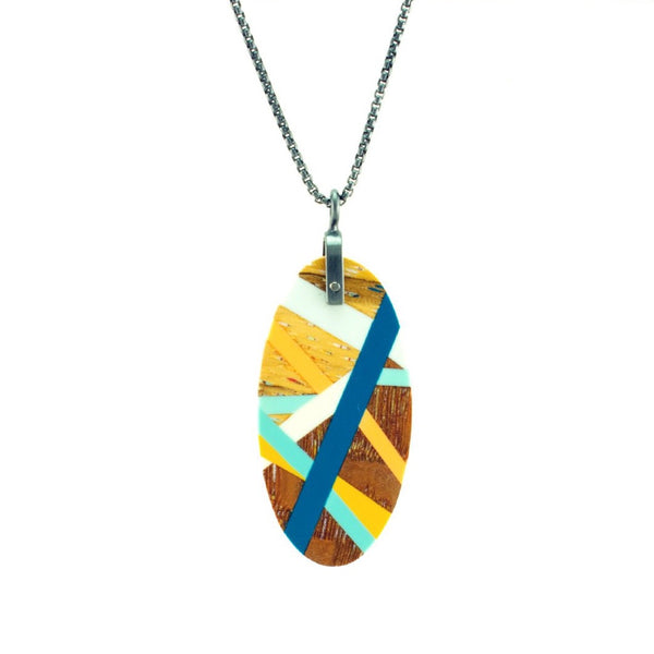 Coastline Wood Necklace