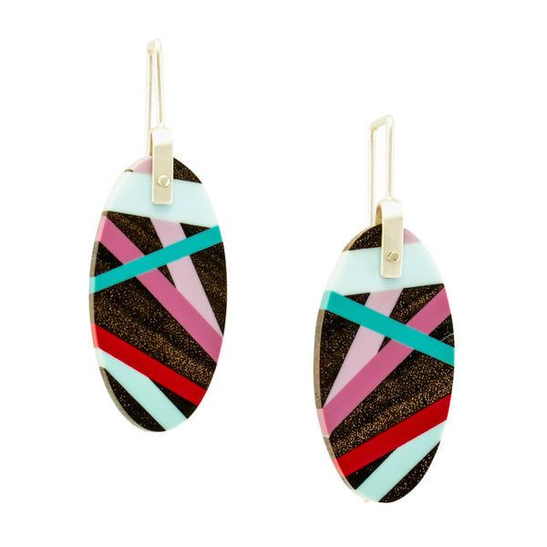 Wood Inlay Earrings